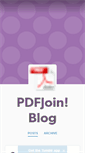 Mobile Screenshot of blog.pdfjoin.com