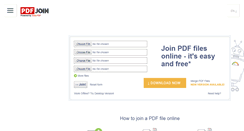 Desktop Screenshot of pdfjoin.com