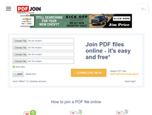 Tablet Screenshot of pdfjoin.com